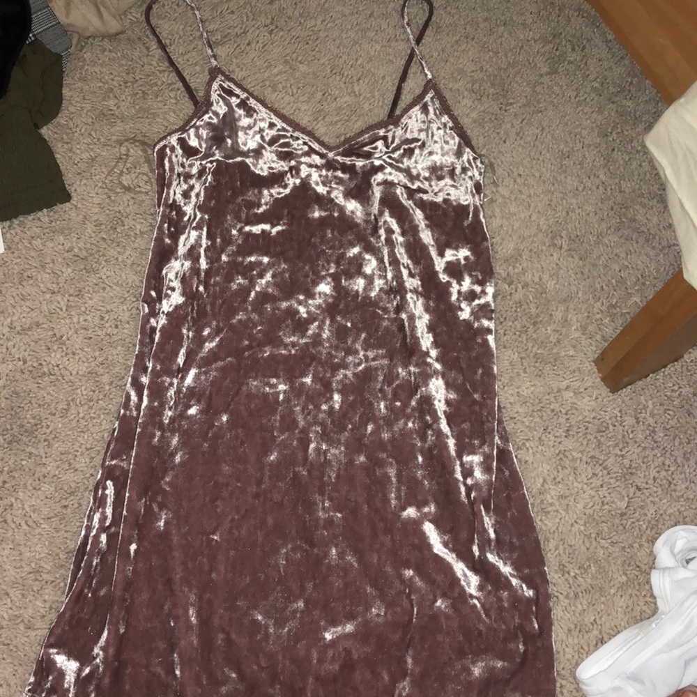 Velvet and lace slip dress NEVER WORN